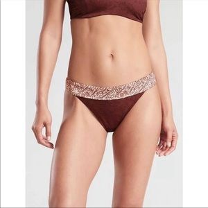 NWT Athleta Aqualuxe Boho Floral Bikini Bottoms